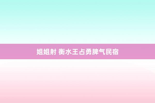 姐姐射 衡水王占勇脾气民宿